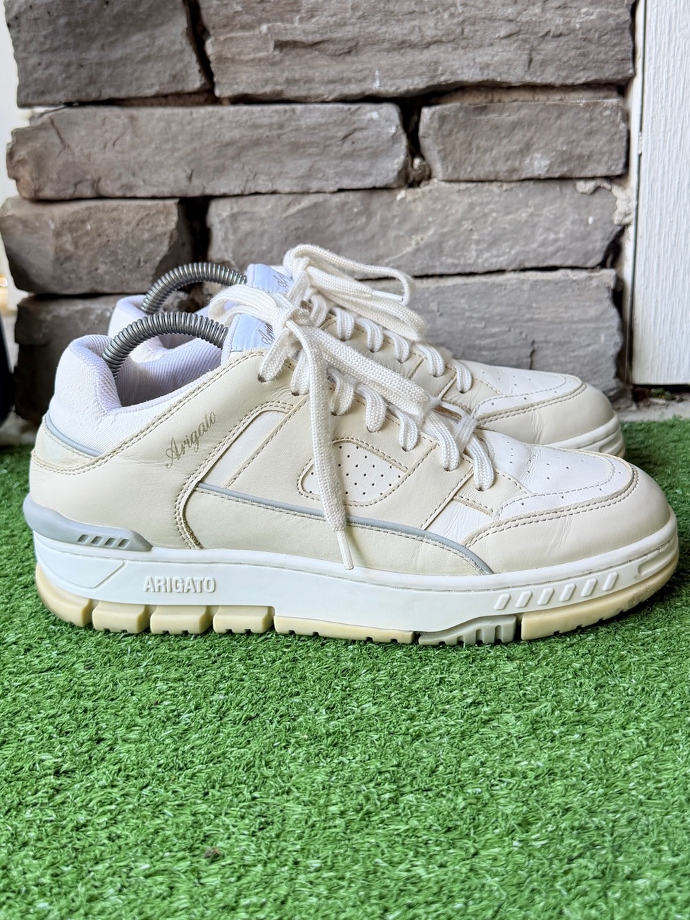 Axel Arigato Area Lo Panelled Leather Women’s Sneakers - Picture 2 of 10